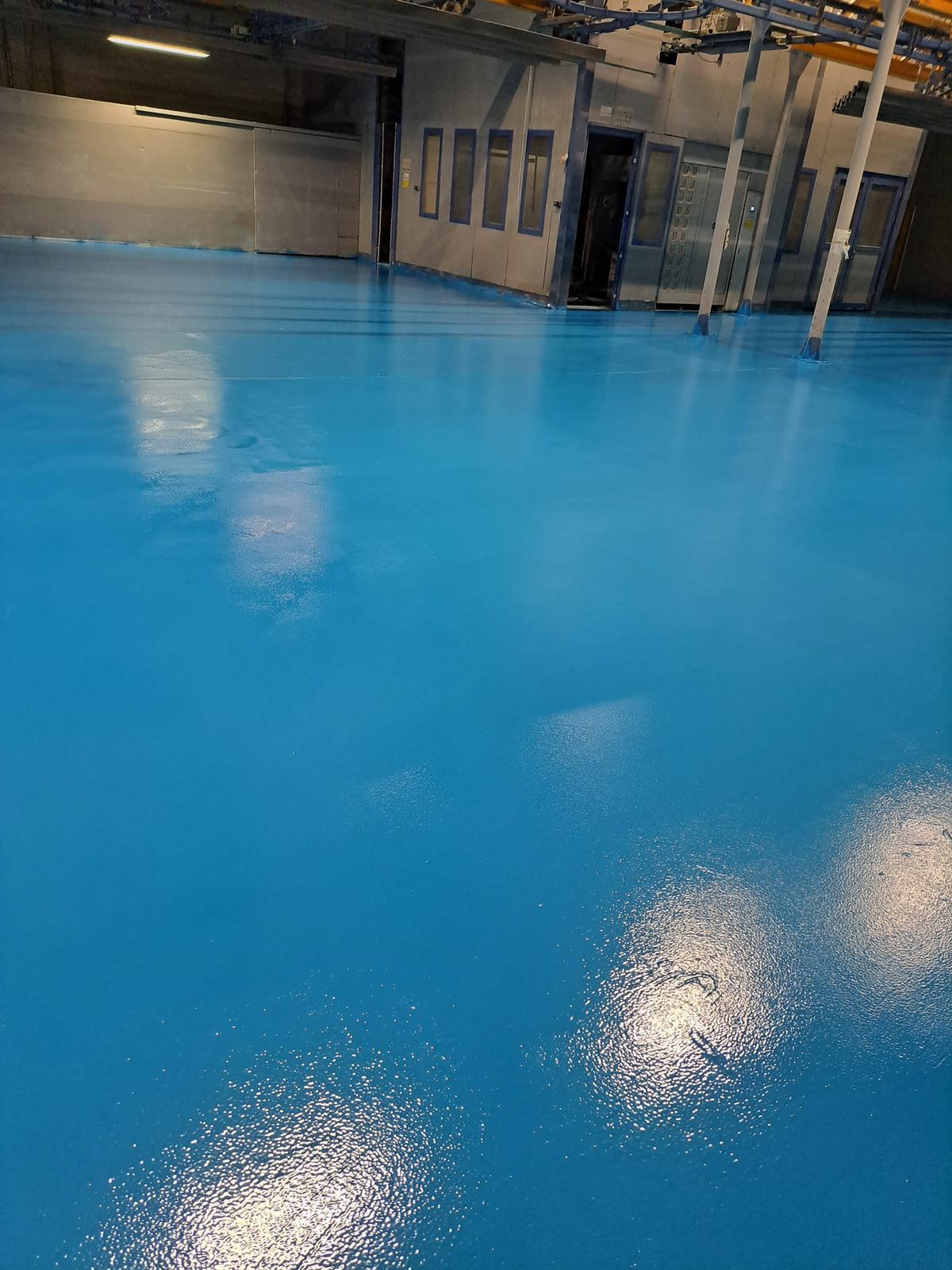 Portakal Desenli Epoksi Zemin - Hane İnşaat