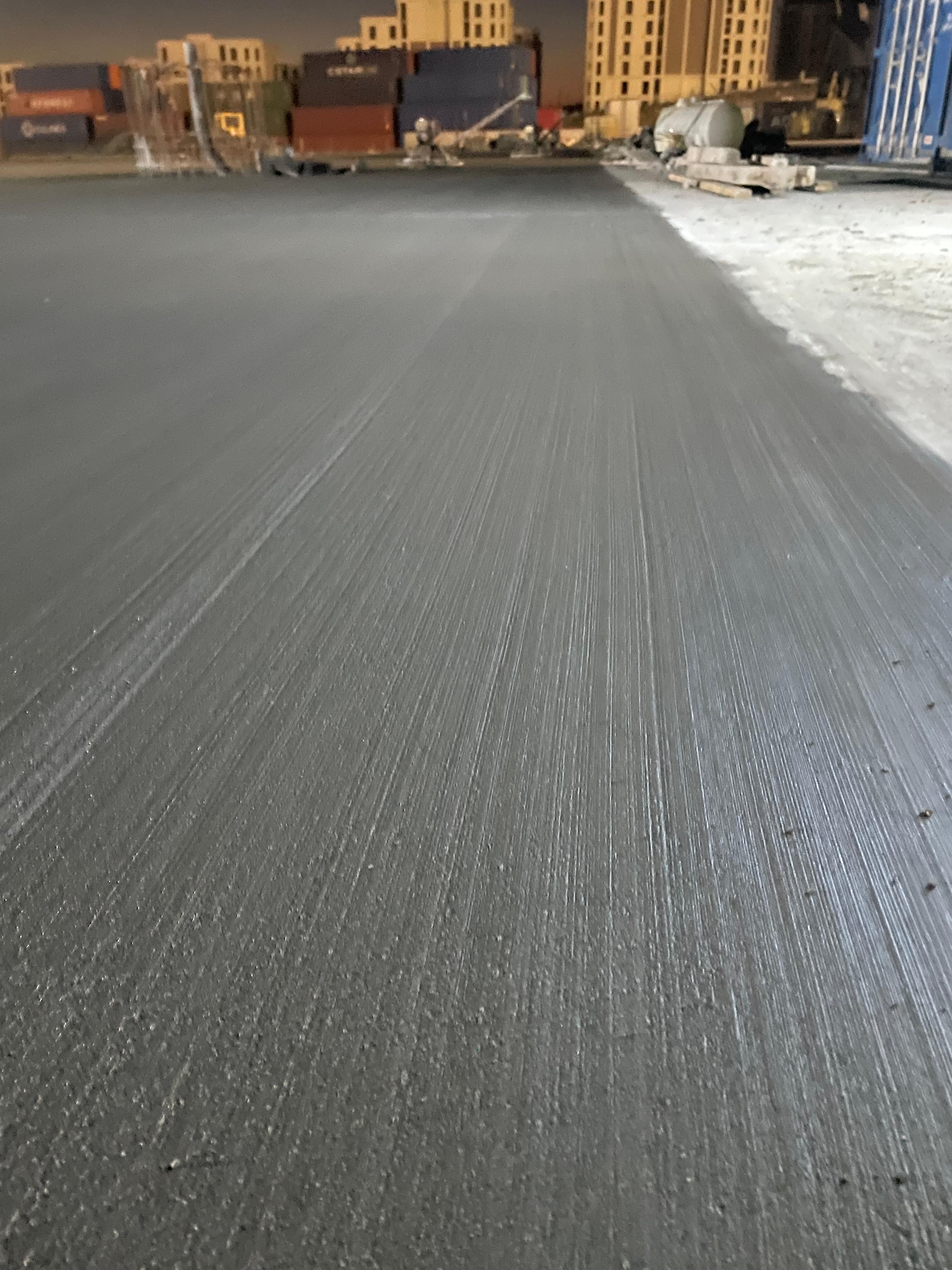 Fırçalı Saha Beton Uygulaması - Hane İnşaat